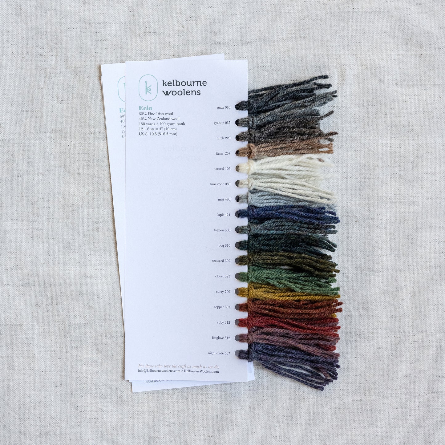 Kelbourne Woolens Color Cards