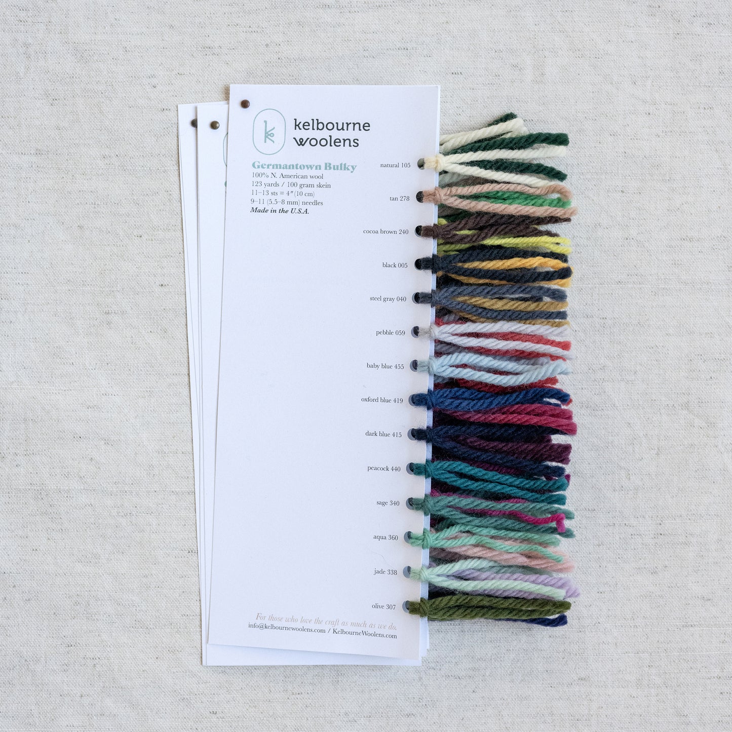 Kelbourne Woolens Color Cards