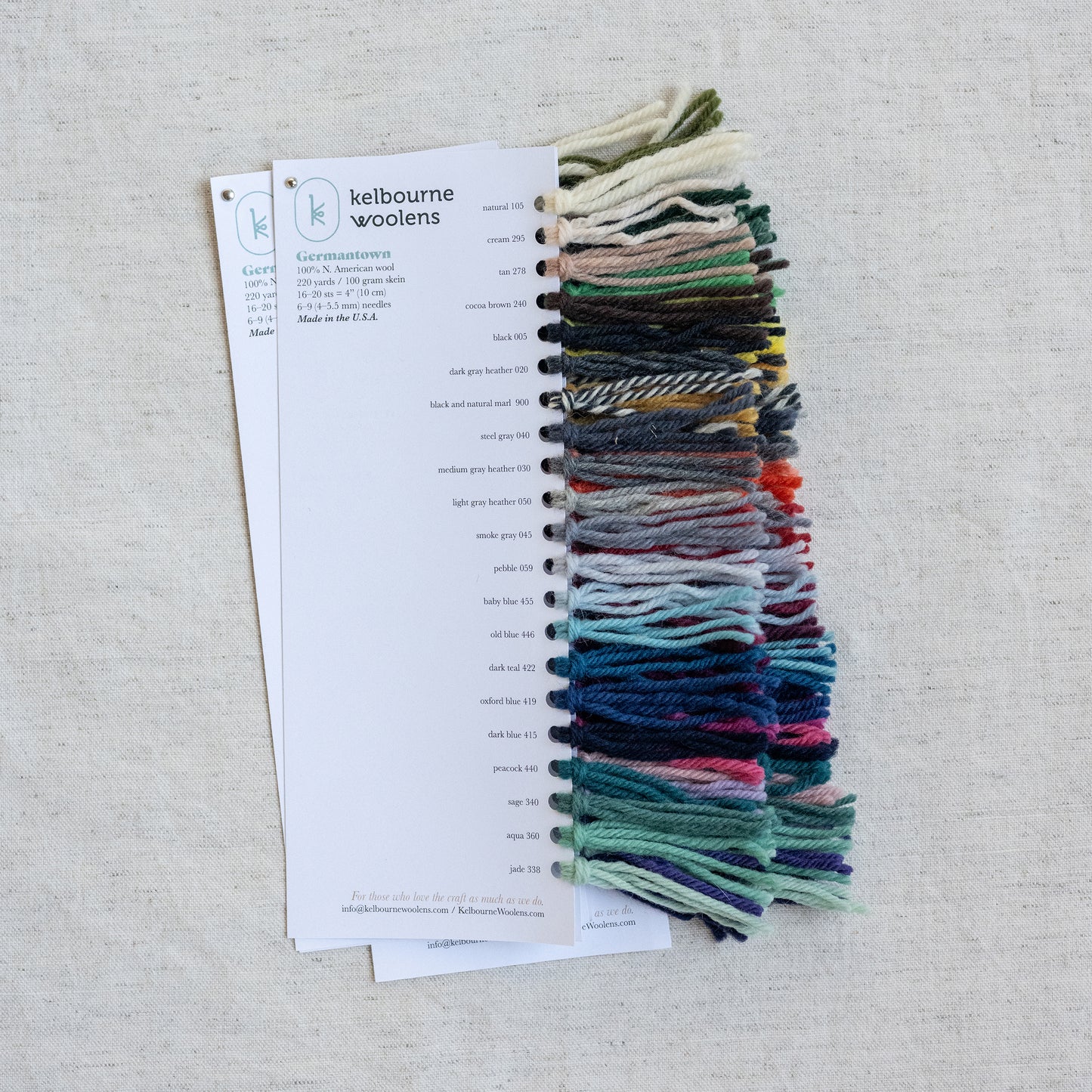Kelbourne Woolens Color Cards