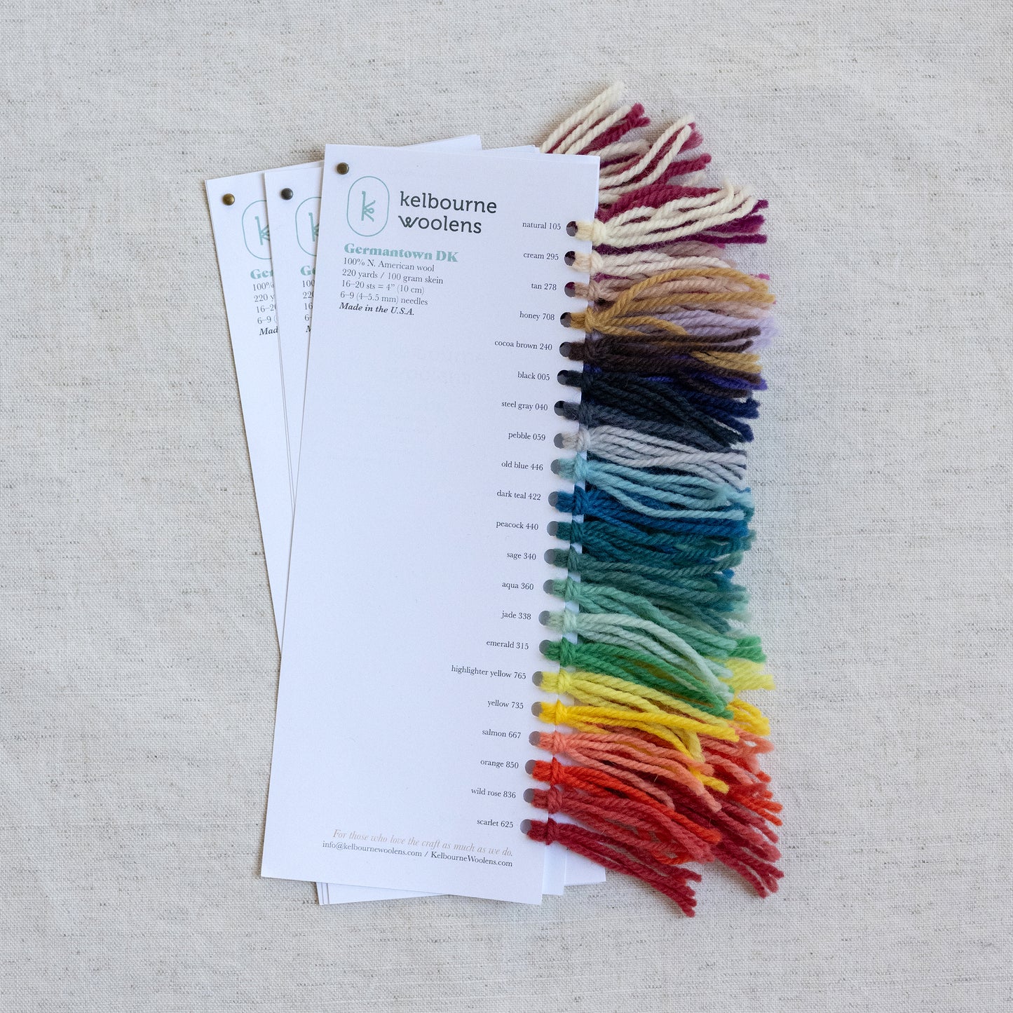 Kelbourne Woolens Color Cards
