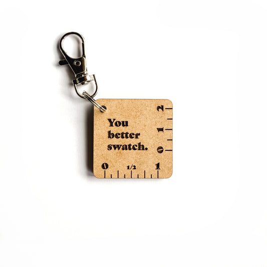 Mini 1 x 2 cm Ruler Keychain