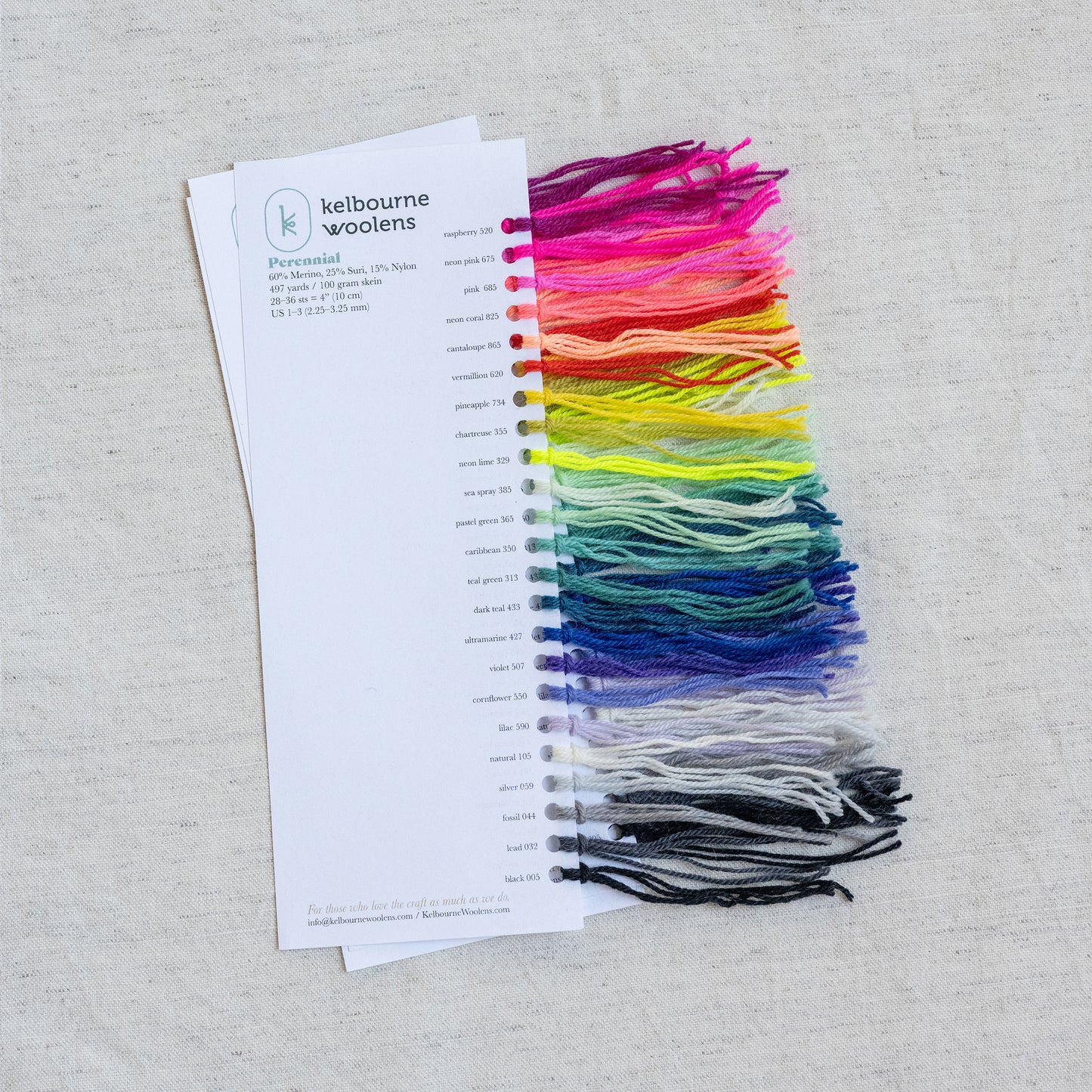 Kelbourne Woolens Color Cards