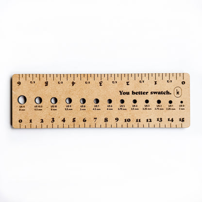 6" Ruler with Needle Gauge
