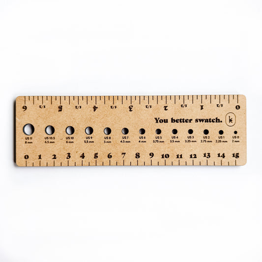 6" Ruler with Needle Gauge